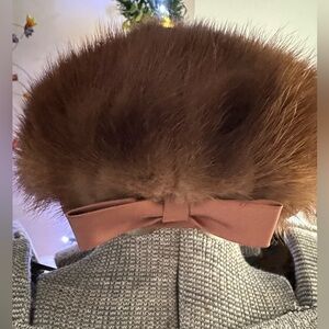 Vintage circa 1940’s mink hat.